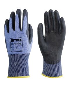 Unigloves Nitrex - Black / Blue - 241PC18 | 18 Gauge Cut Resitant Gloves
