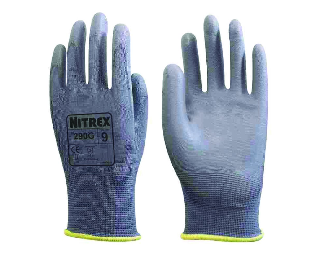 NITREX Unigloves 612 - Guanti In Nitrile Blu Per Chimici E Uso Alimentare, 10 Paia, Taglia 10, Resistenti E Antiscivolo
