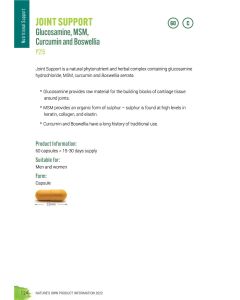 Joint Support, Natures Own, P215