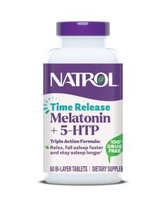 Melatonin & 5-HTP Advanced, 60 Time Release Tablets - Natrol