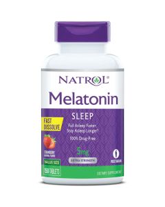 Melatonin Fast Dissolve, 150 Strawberry Tablets - 5mg - Natrol