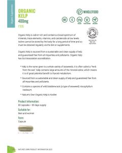 Organic Kelp Supplement, Natures Own, P306