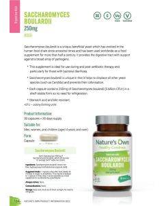 Saccharomyces Boulardii 250mg, Nature's Own, N068