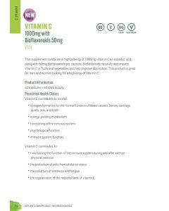 Vitamin C: 1000mg with Bioflavonoids 50mg, Natures Own, V104