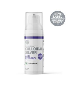Colloidal Silver Aloe Hydrogel with Lavender - 50g Essential Oil Label