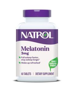 Melatonin Sleep Support, 60 Tablets, 3mg - Natrol