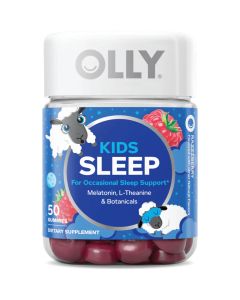 OLLY Kids Sleep Gummies 1mg Melatonin – Razzzberry – 50ct