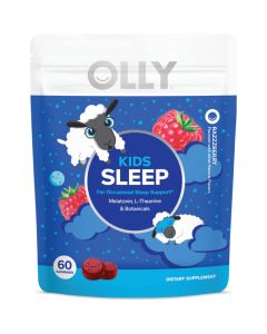 OLLY Kids Sleep Gummies 1mg Melatonin – Razzzberry – 60ct
