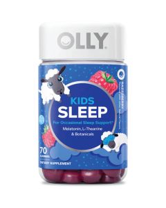 OLLY Kids Sleep Gummies 1mg Melatonin – Razzzberry – 70ct